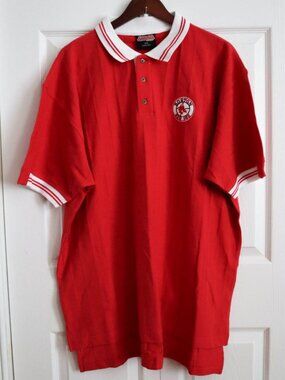 Stitches Athletic Gear Boston Red Sox MLB Polo Shirt Sz XXL 100% Cotton Relaxed